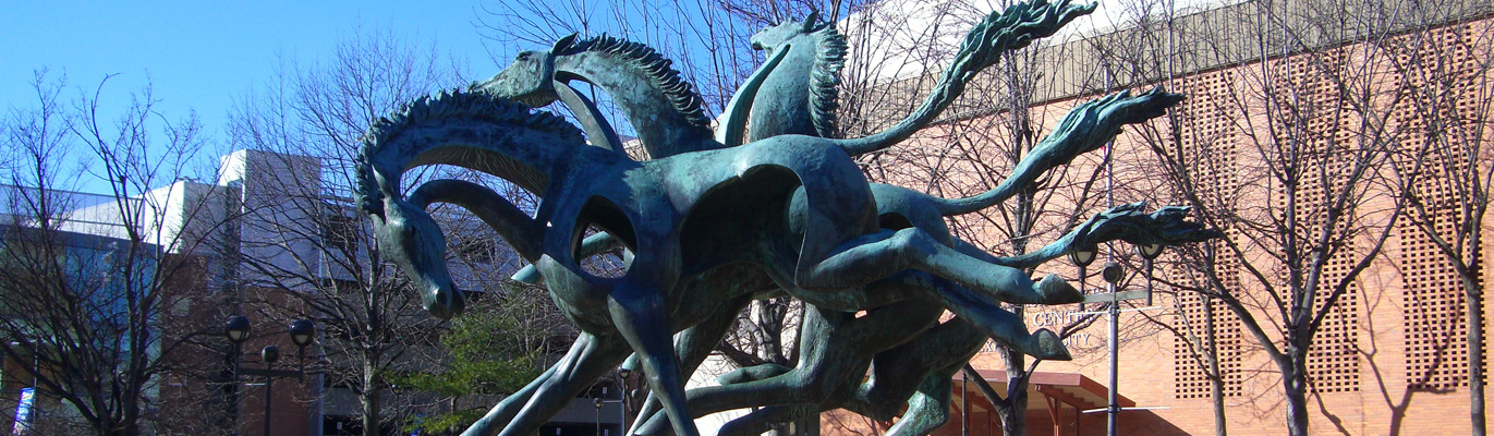 Wild Horses sculpture at Drexel