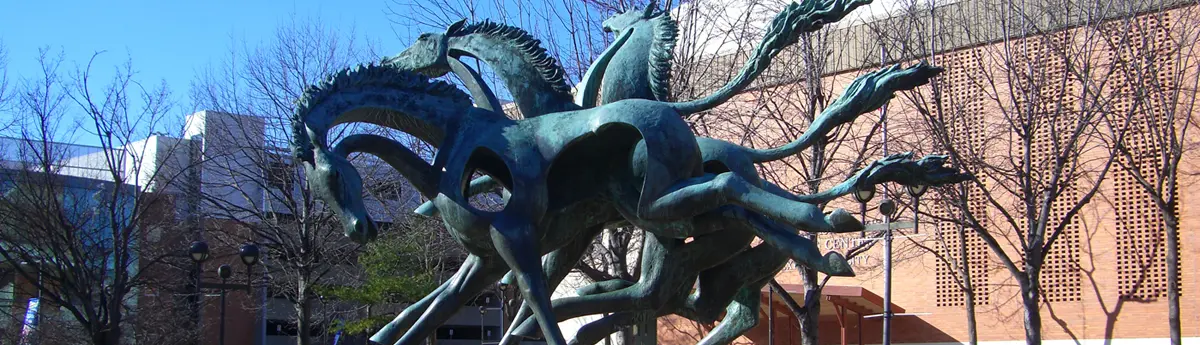 Wild Horses Sculpture at Drexel (crop)